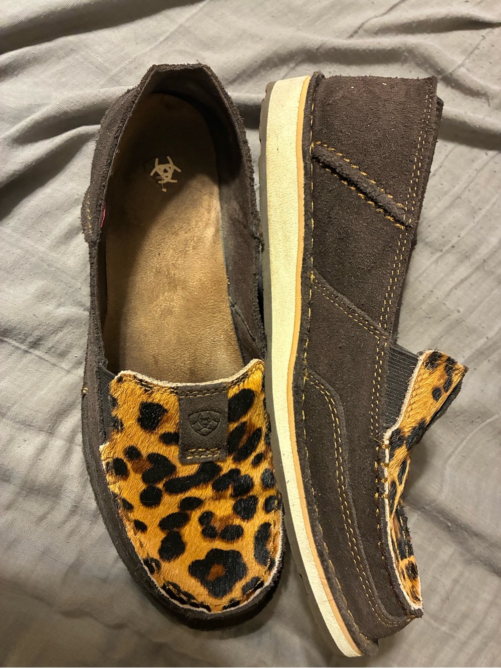 Ariat Brown Suede Slip-On Shoe